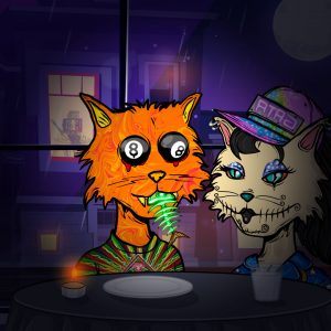 psycho kitties custom nft featuring ryborgs