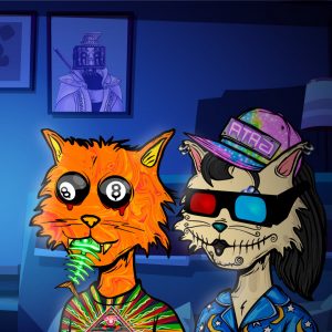 psycho kitties custom nft featuring ryborgs
